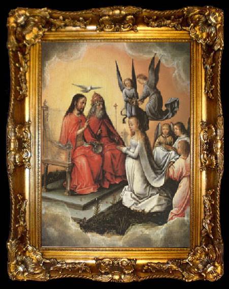 framed  michael sittow formerly known as maitre Michiel Coronation of the Virgin (mk05), ta009-2